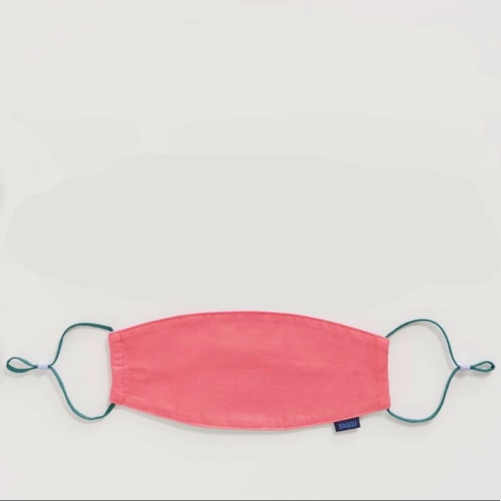 Baggu New Organic Cotton Coral Mask!